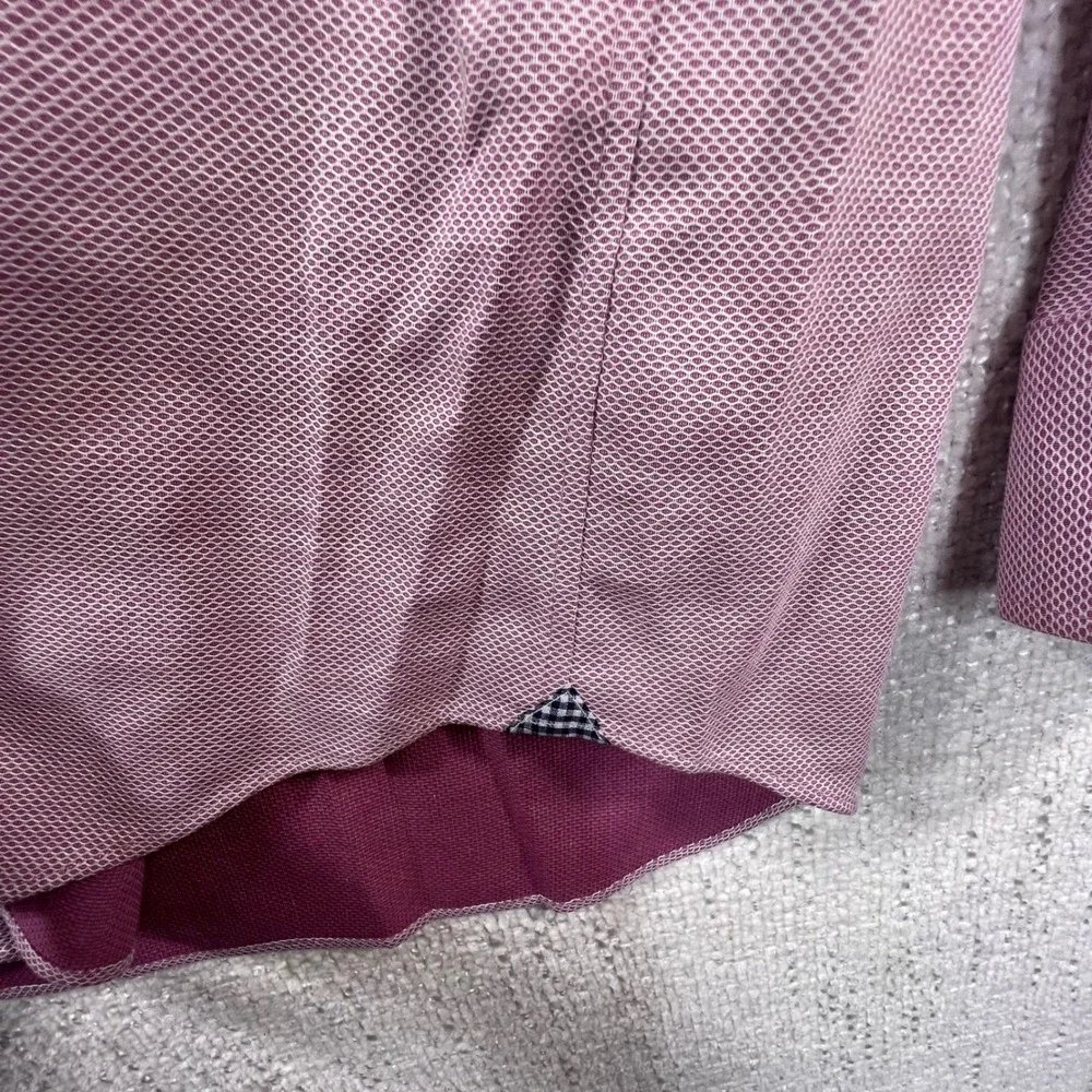 Banana Republic Camden Fit Non-Iron Purple Textured Button Down Shirt Mens L